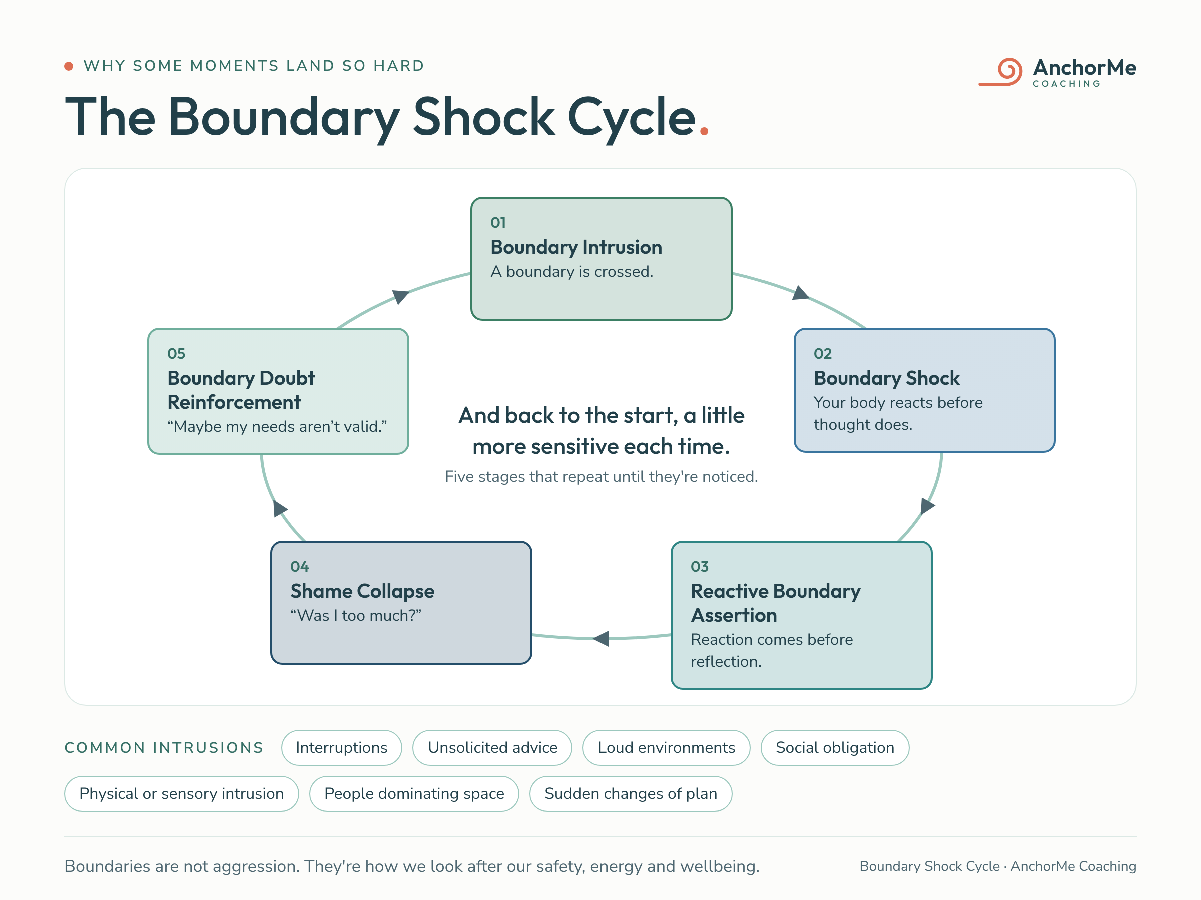 The Boundary Shock Cycle
